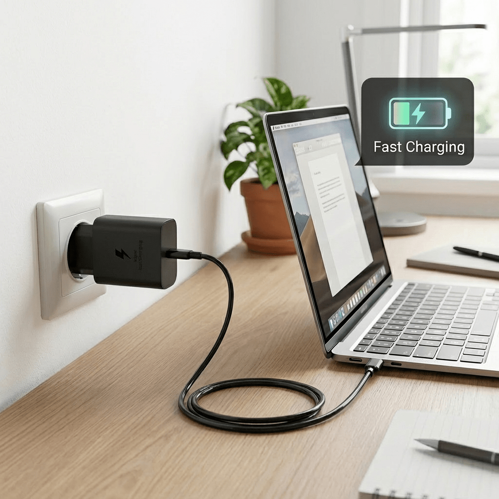 Cargador Rápido Certificado 45w Sin Cable Tipo C Pd Negro3