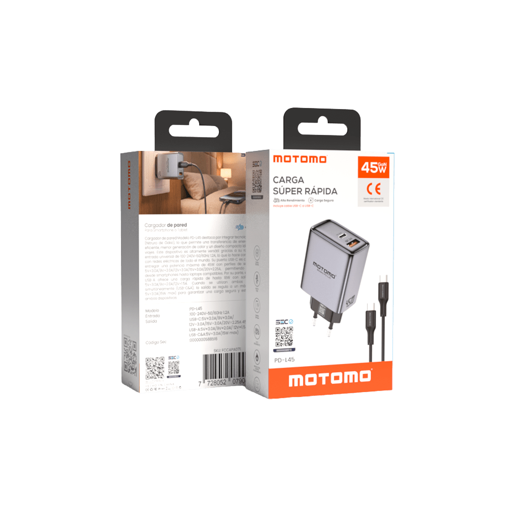 Cargador de Pared PD-L45 sin cable6