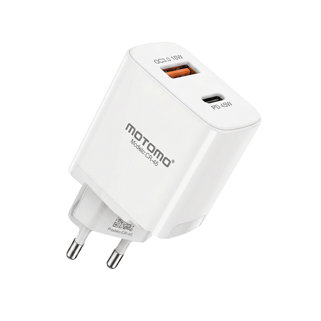 Cargador de Pared Motomo CR45W PD A + C 45W Tipo C2