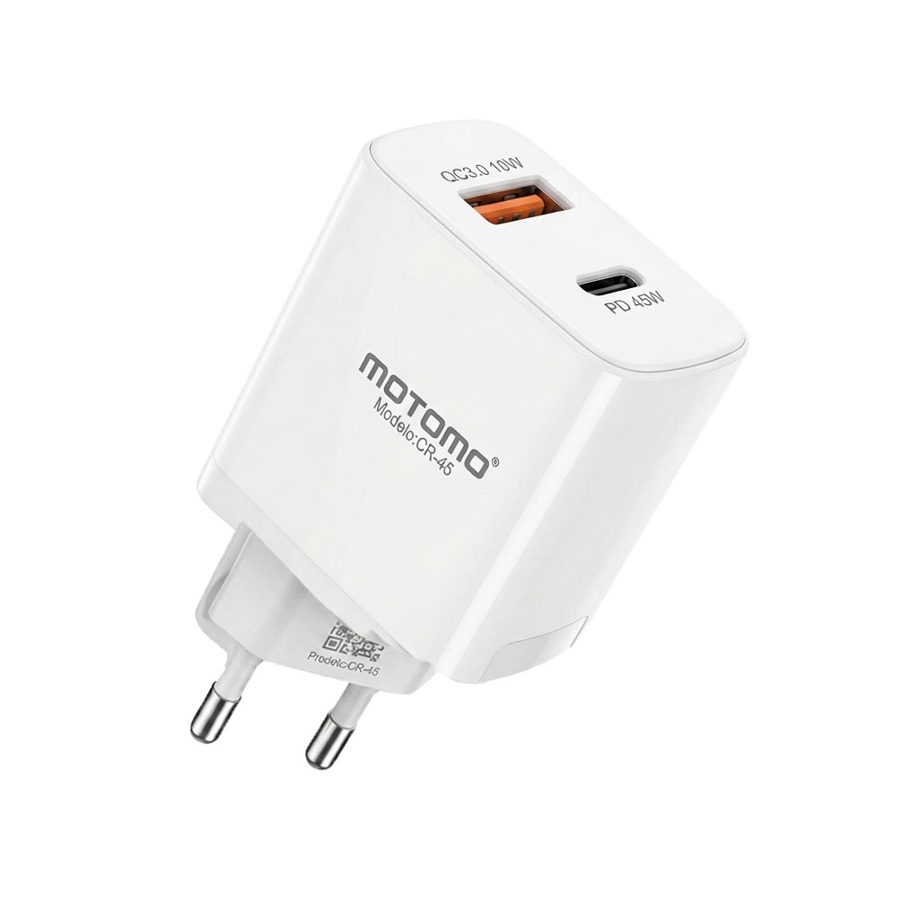Cargador de Pared Motomo CR45W PD A + C 45W Tipo C1