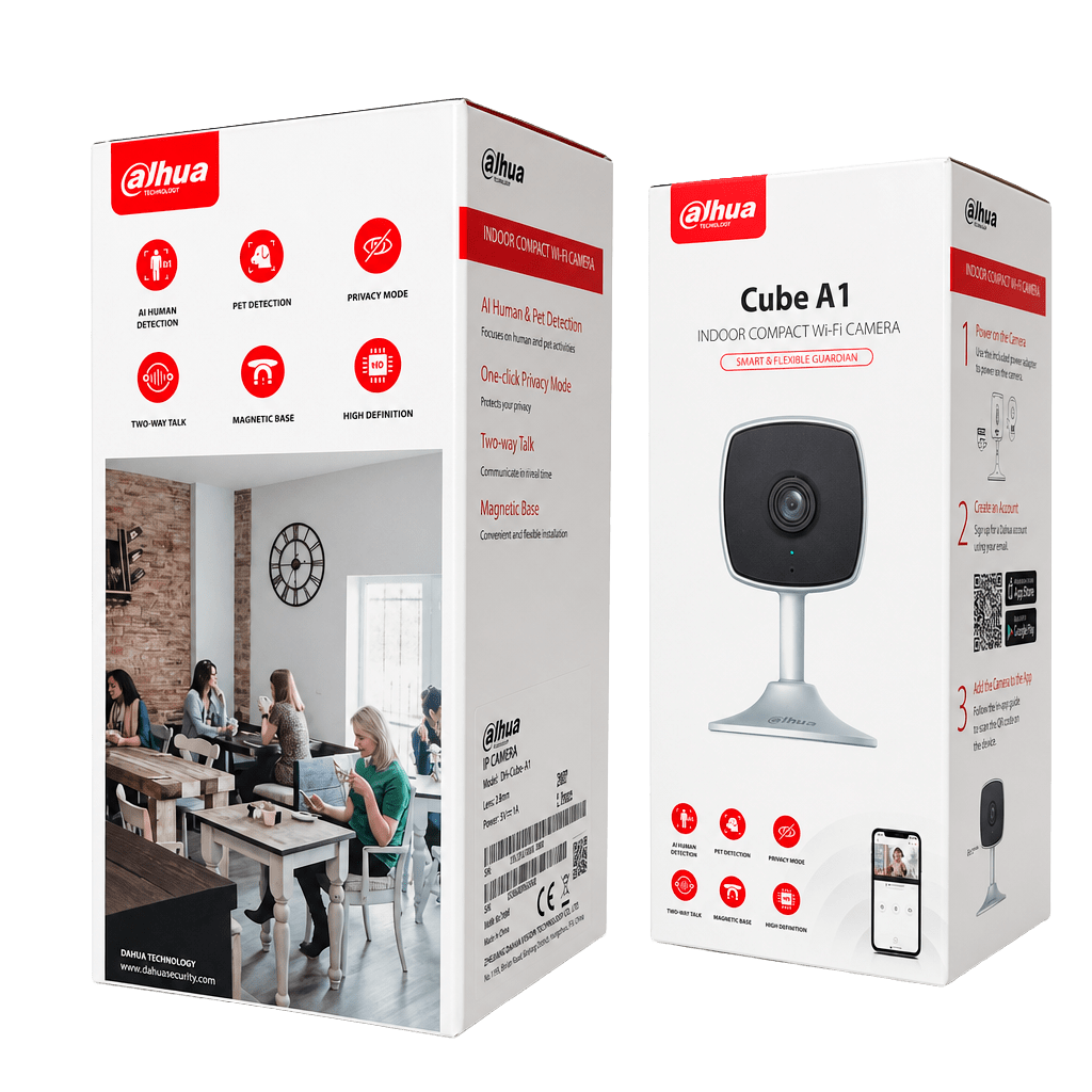 Camara Interior DAHUA CUBE A1 INDOOR COMPACT Wi-Fi4