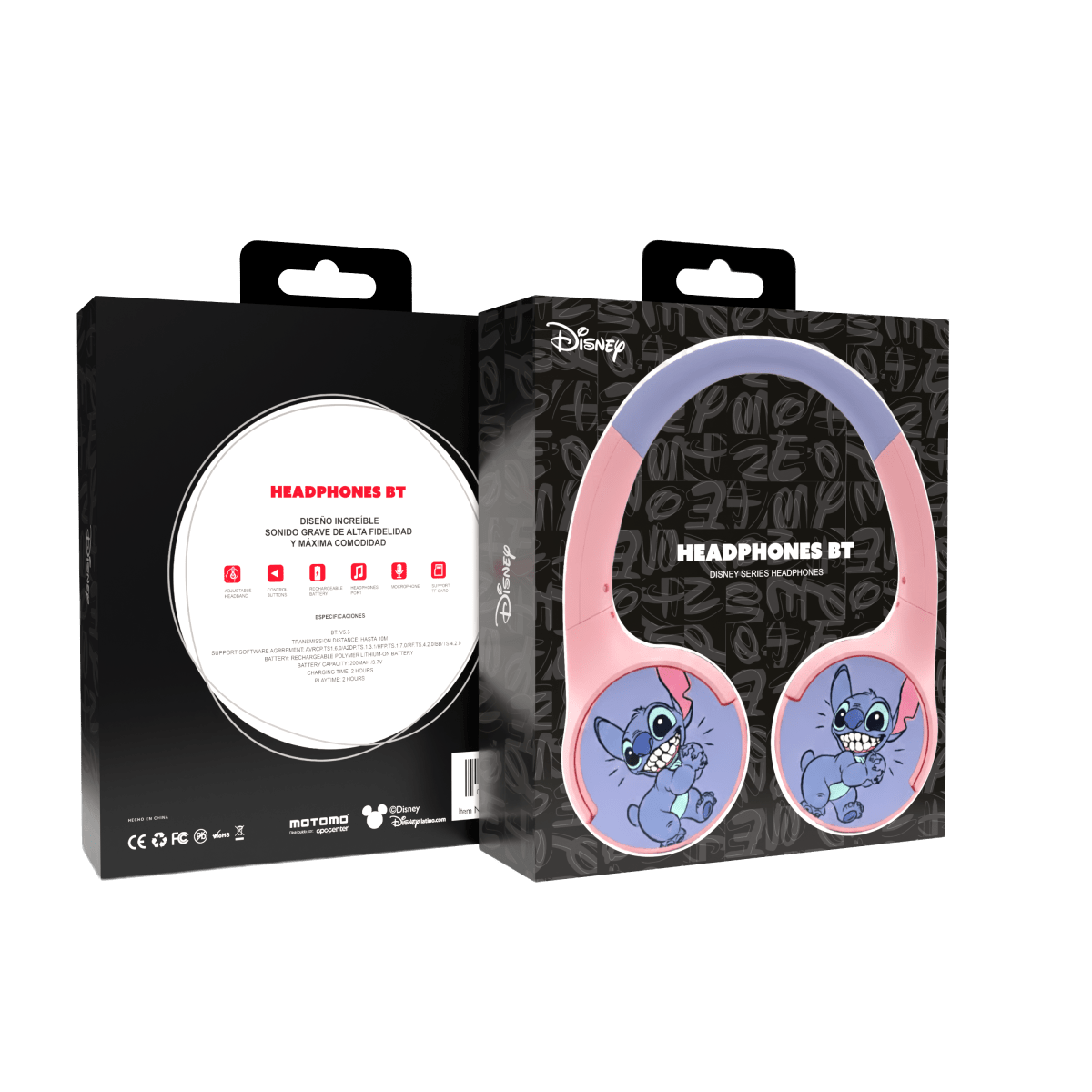 Audífono Bluetooth Inalámbrico Disney Stitch Mora5
