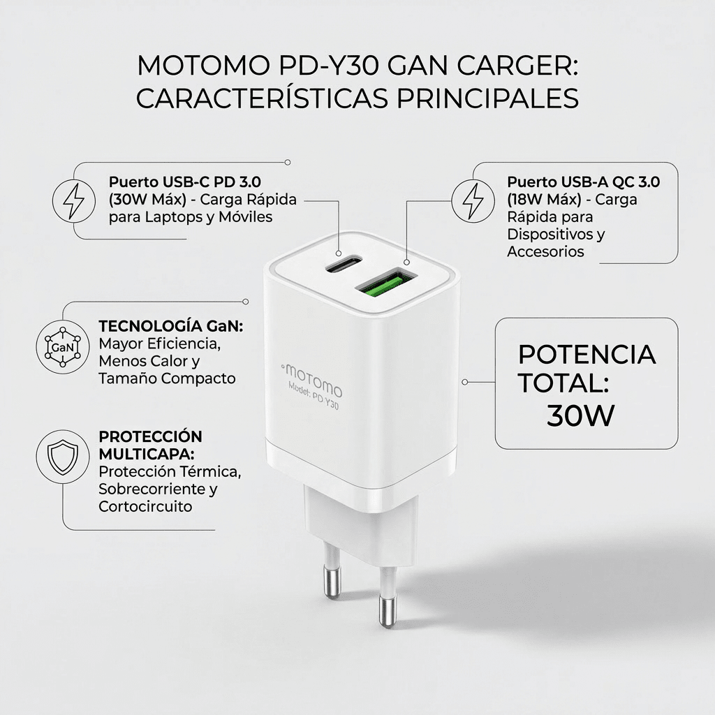 Cargador PD-Y30W GaN Sin Cable4