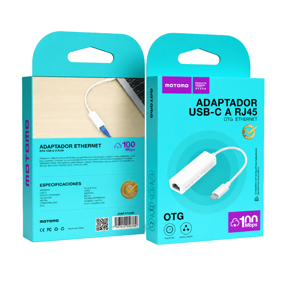 Adaptador Ethernet USB-C a RJ454