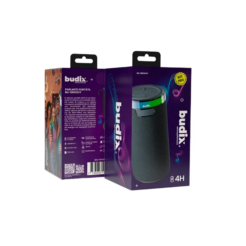 Parlante Portátil Budix BU-GROOVY BT8