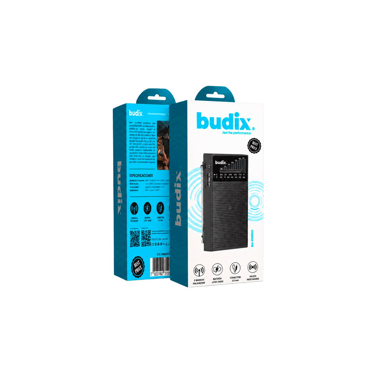 Radio Portátil Budix BU-RADIO Bandas FM/AM/SW 5V5