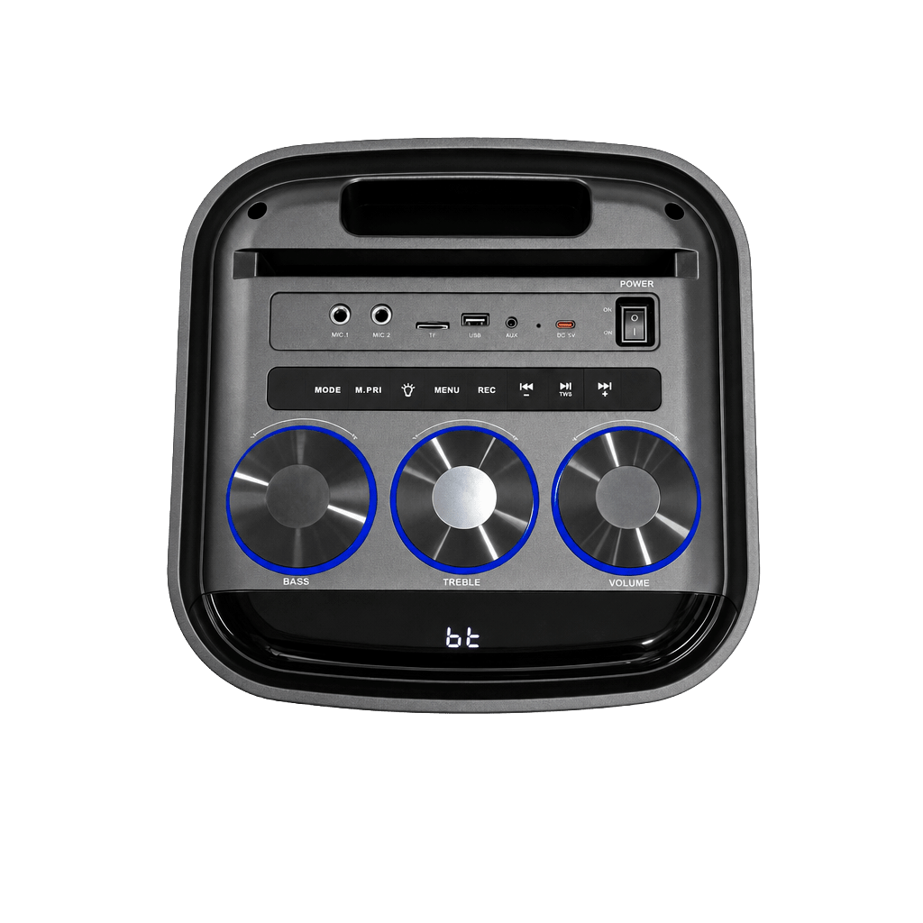 Parlante Bluetooth Karaoke ABS-8107 RGB con Microfono2