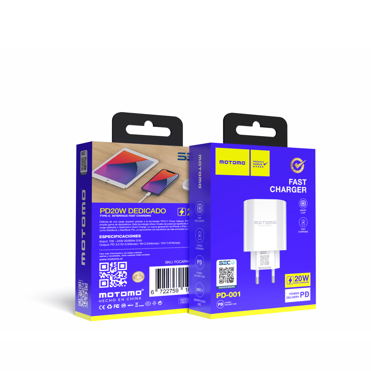 Cargador de Pared PD001 PD 20W sin Cable5