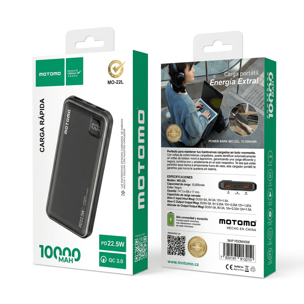 Powerbank Motomo MO-22L 10.000 mAh7