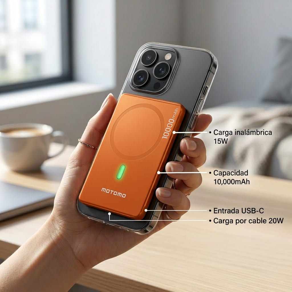 Powerbank 10000mAh 20W PD MagSafe Motomo5