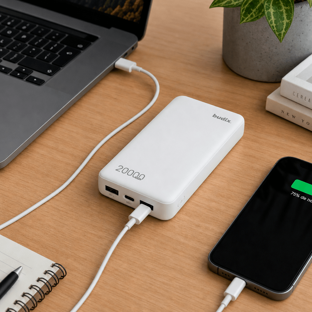 Powerbank 20.000 Mah Carga Rápida Dual Usb 2.4a Motomo4