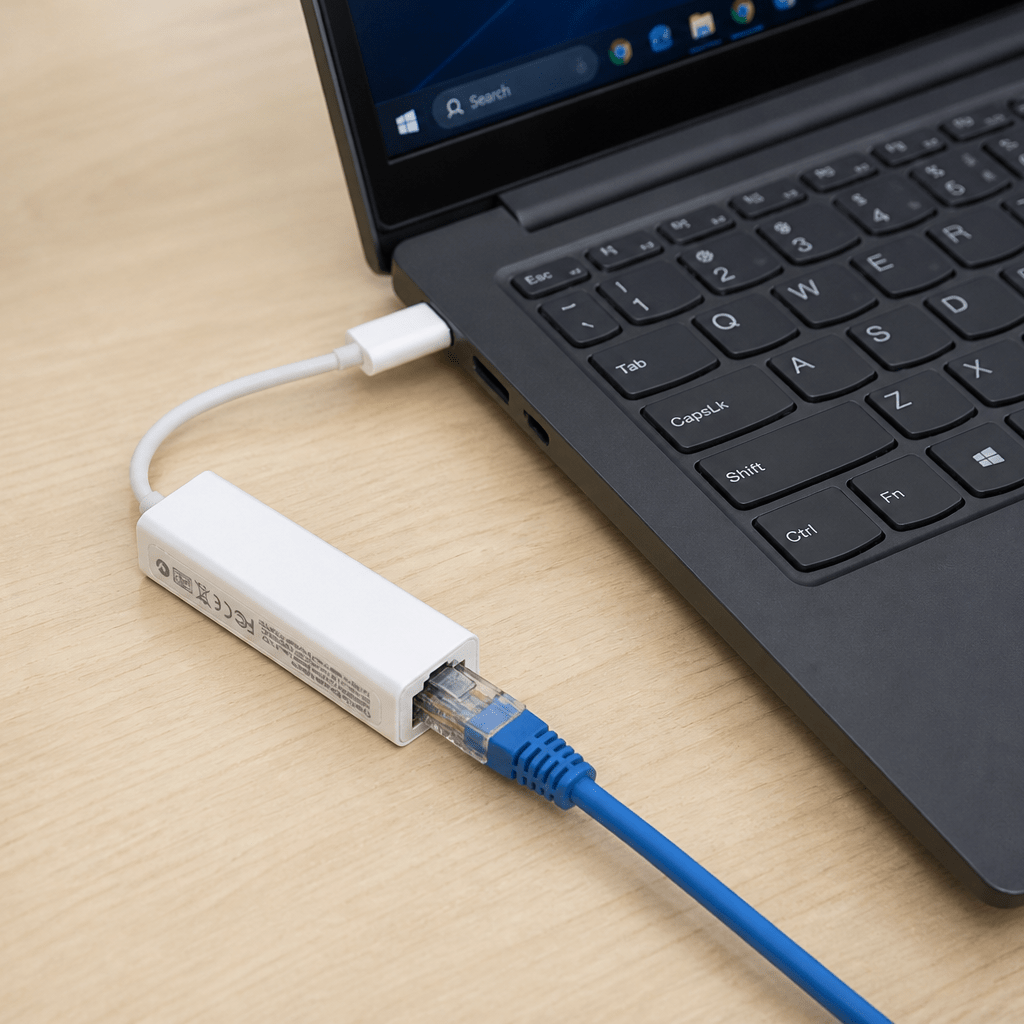 Adaptador Ethernet USB-C a RJ455