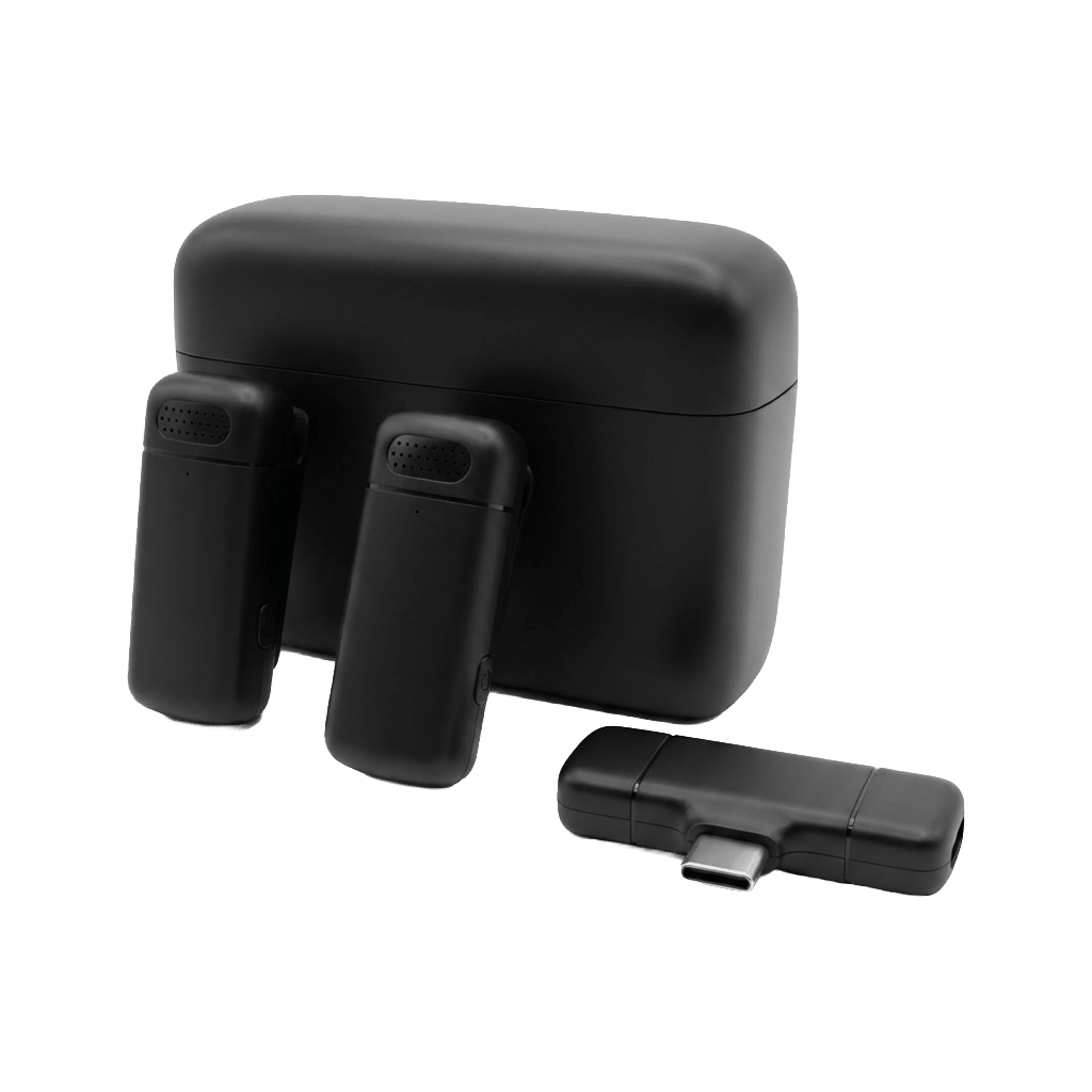 Micrófono Inalámbrico De Solapa Lavalier K6 Tipo-C Doble2