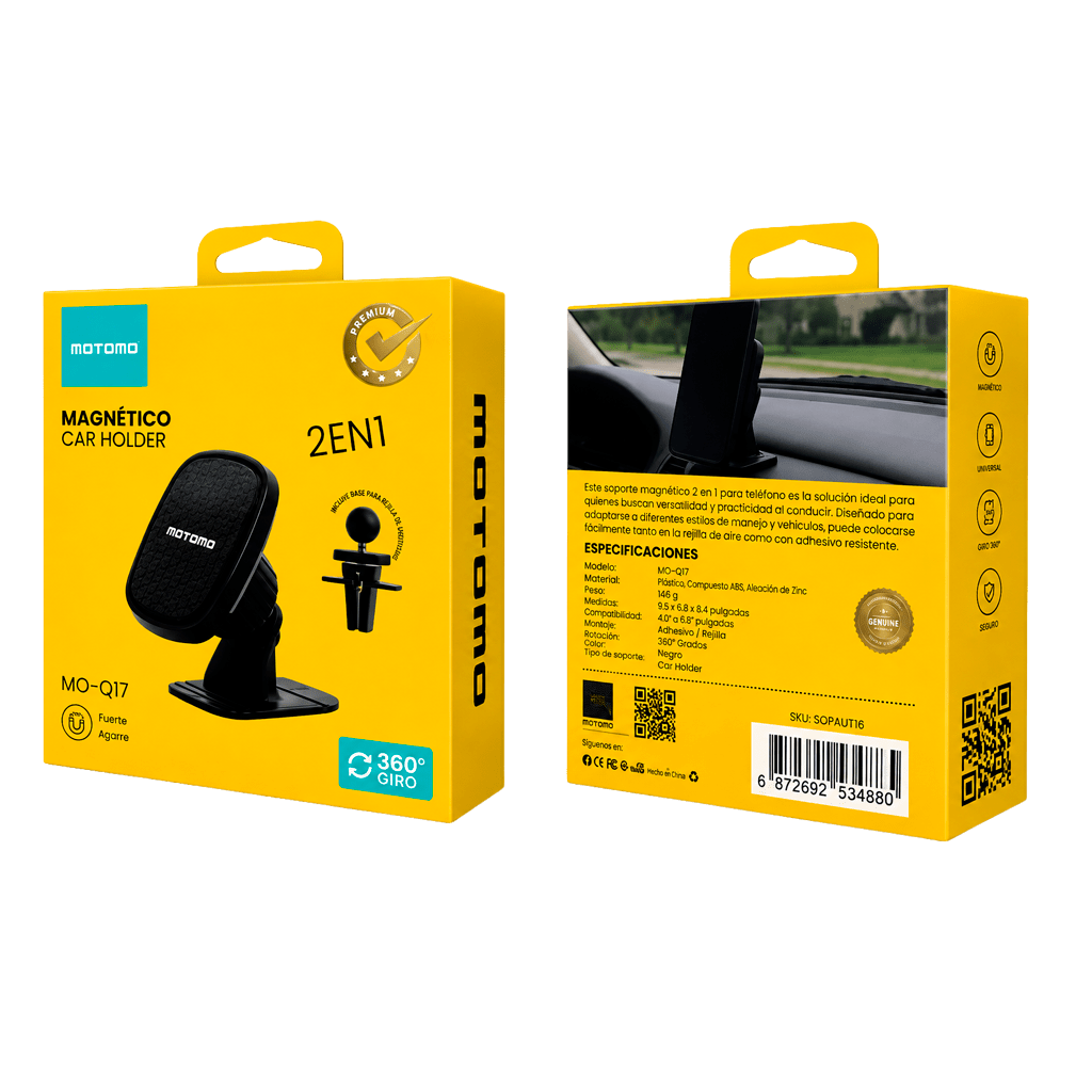 Soporte De Teléfono Para Auto Motomo Magnético Q175
