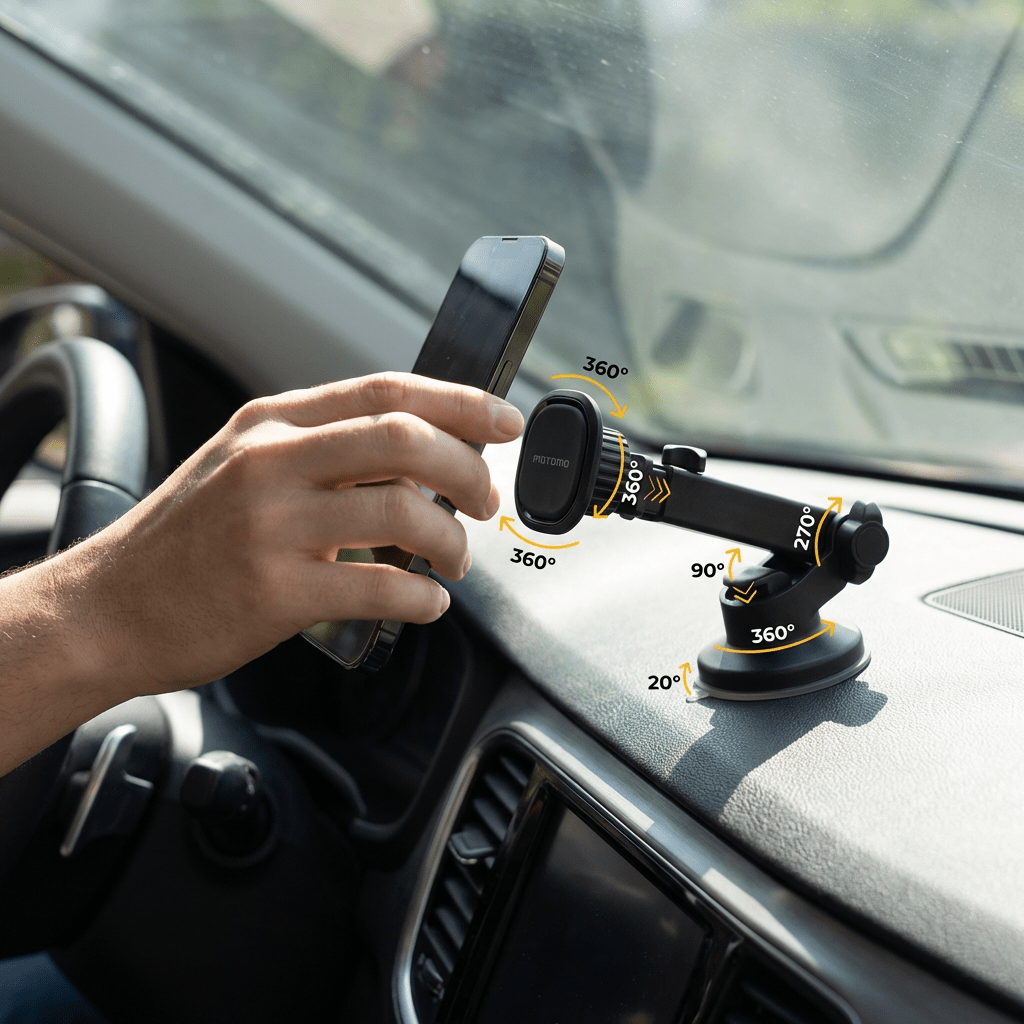 Soporte Magnético Celular Panel Auto 360° MO-LZ0785