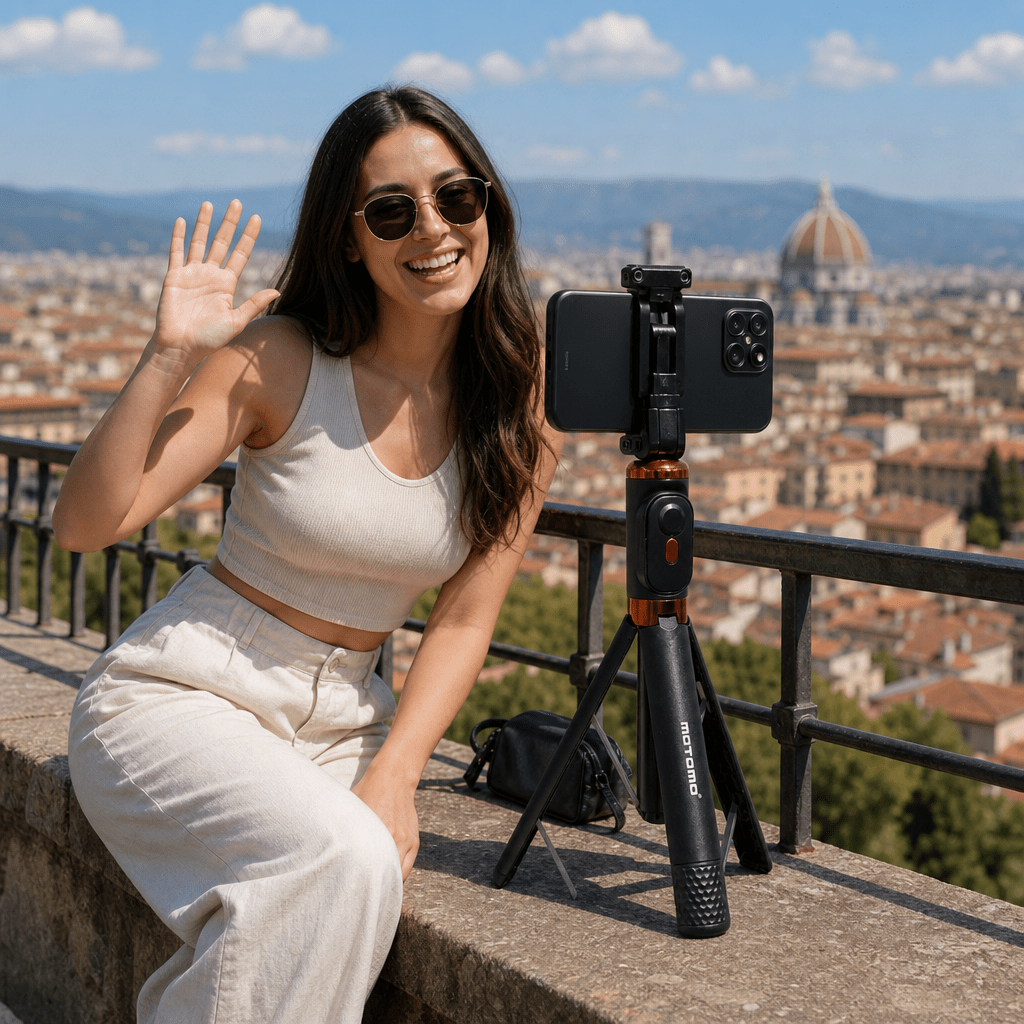 Bastón Selfie Extensible Y Trípode Para Celular Negro Jc-164