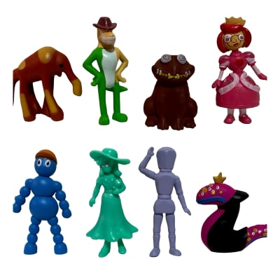Set 8 Figuras Amazing Circus Digital Capítulo 2 Pvc 5-7 Cm