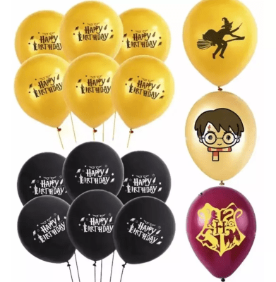 Pack 15 Globos Harry Potter Latex Cumpleaños1