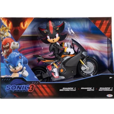 Figura Shadow 13 Cm De Sonic 3 Con Motocicleta Original1