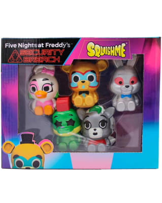 Pack 5 Juguetes Squishme Fnaf Security Breach Antiestrés