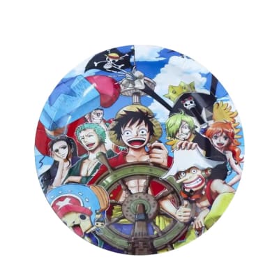 Pack 10 Platos Decoración Cumpleaños One Piece Luffy 18 Cm