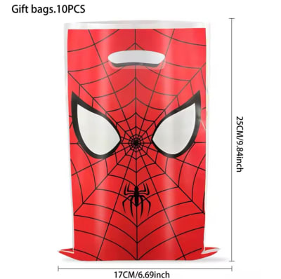 Pack 10 Bolsas Dulces Spider Man Diseño New Style Ojos1