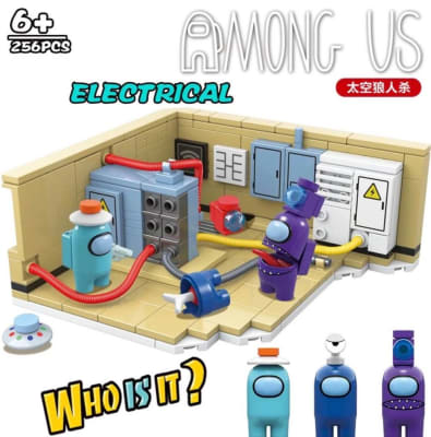 Bloques de construcción among us, niños mayores a 6 años. 256 Piezas y 3 exploradores1