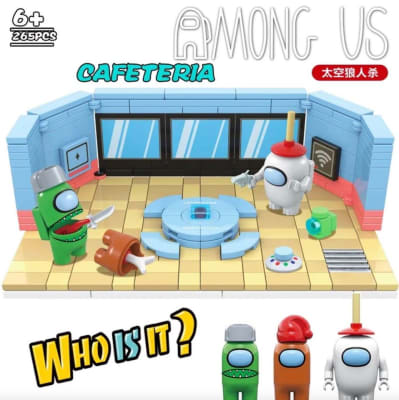 Cafeteria among us, niños mayores a 6 años. 256 Piezas y 3 exploradores