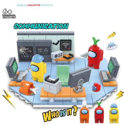Escenario Central de comunicación among us 256 piezas 3 exploradores1