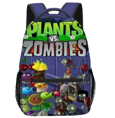Mochila Escolar Plantas Vs Zombie Diseño1