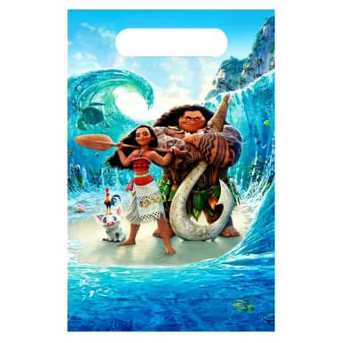 Pack 10 Bolsas Dulces Diseño Moana Cumpleaños Fiestas
