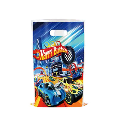Bolsas Dulces Cumpleaños Hotwheels 10 Unidades Fiestas