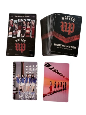 Set 55 Photocards Tipo Lomo Card Babymonster Batter Up Debut1