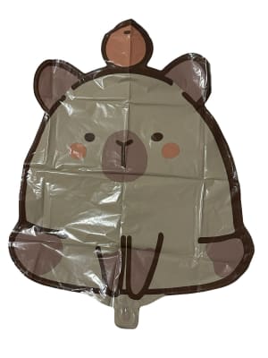 Globo Metalizado Capibara Cumpleaños 60 Cm