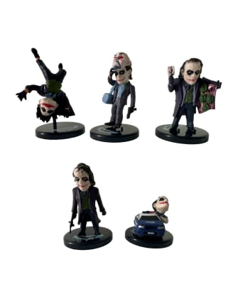 Set 5 Figuras Guason Batman Posiciones 6cm Pvc
