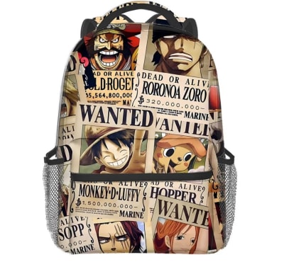 Mochila Urbana Escolar Diseño One Piece The Wanted Luffy1