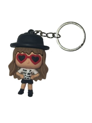 Llavero Taylor Swift Gafas Diseño Corazón Silicona