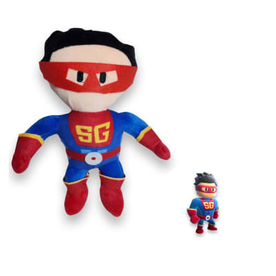 Peluche Felpa Stumble Guys Super Guy Legendario Skins 27 Cm