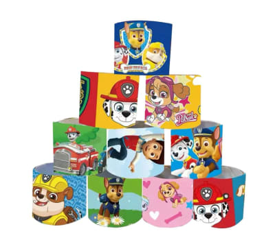 Pack 15 Pulseras Cumpleaños Paw Patrol Patrulla Canina