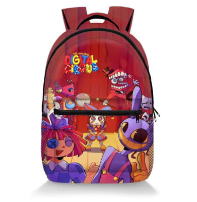 Mochila Escolar The Amazing Circus Digital Personajes 20241