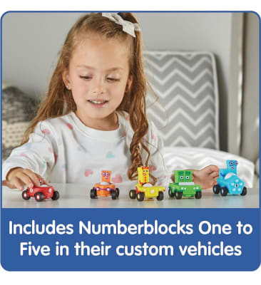 Set 5 Mini Vehículos Juguetes Diseño Numberblocks 2023