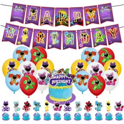 Kit Cumpleaños Decoración Smiling Critters Catnap Niños1