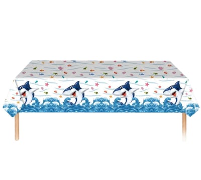Mantel Plástico Cumpleaños Decoración Animales Marinos