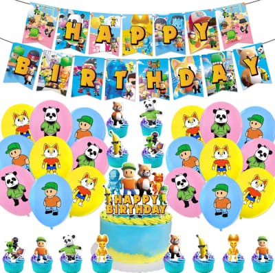 Kit Globos Cumpleaños Stumble Guys 2023