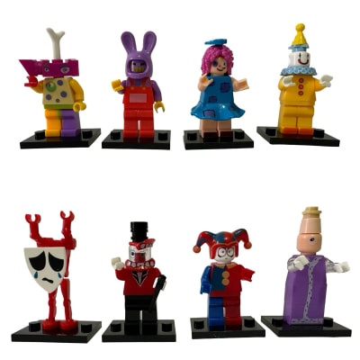 Set 8 Figuras Bloques Construcción Amazing Circus Digital