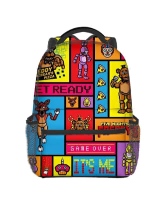Mochila Escolar Diseño Personajes Five Night At Freddy