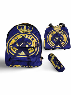 Mochila Escolar Lonchera Estuche Cr7 Al Nassr Cristiano