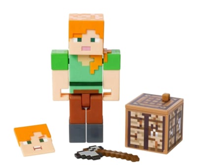 Figura Alex Anekc Minecraft Coleccion Original 3 Pulgadas