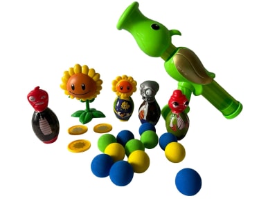 Lanzador Juguete Plantas Vs Zombie Guisantes Discos Pelotas