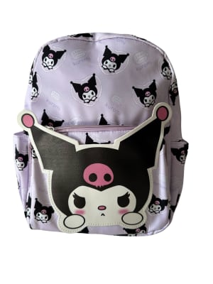 Mochila Escolar Mediana Diseño Kuromi De Hello Kitty Calidad1